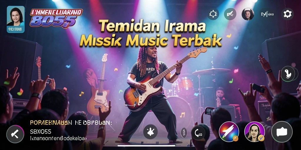 Tampilan screenshot <strong>8055</strong> menampilkan gameplay seru dalam dunia musik.
