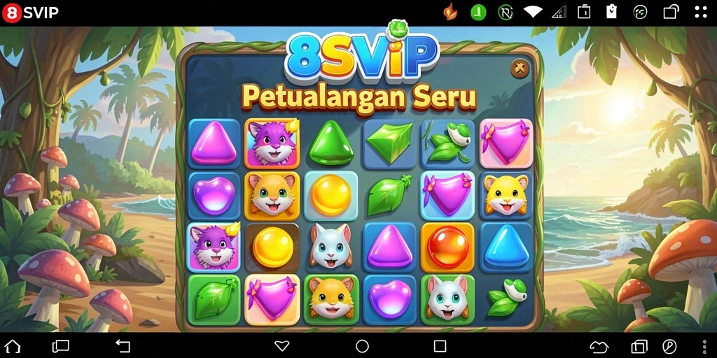 Gameplay seru mencocokkan permata di 8SVIP.