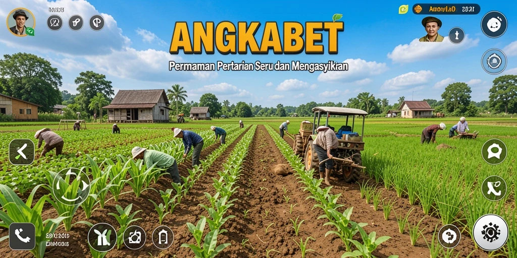 Screenshot gameplay <strong>ANGKABET</strong> menampilkan aktivitas pertanian yang seru.
