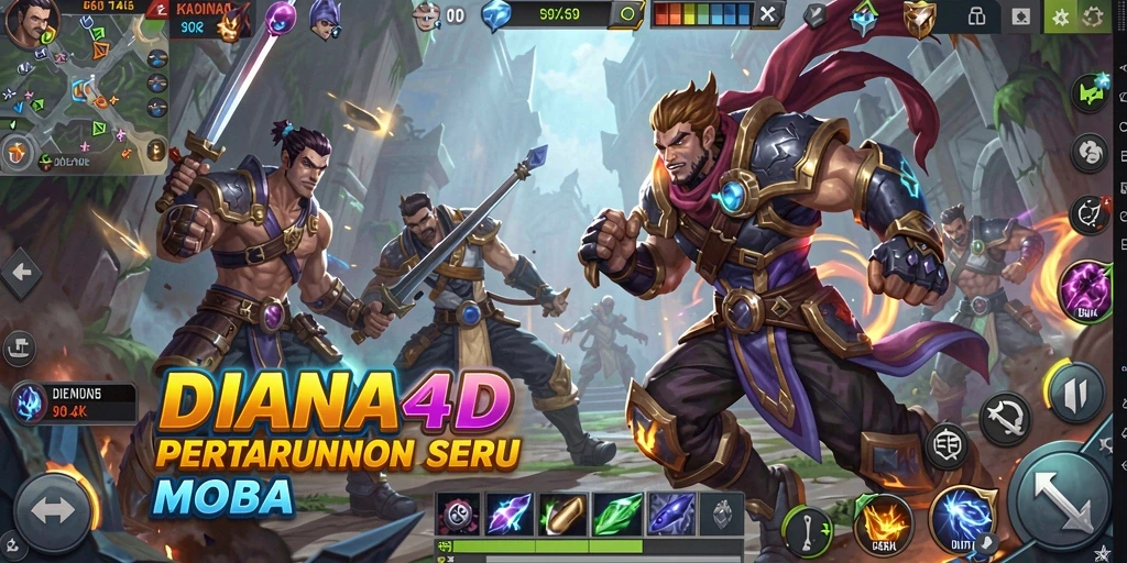 Tampilan menakjubkan dari gameplay seru di DIANA4D.