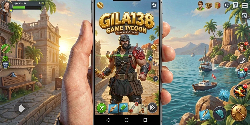 Screenshot utama GILA138 menampilkan gameplay menarik saat mengelola bisnis Tycoon.