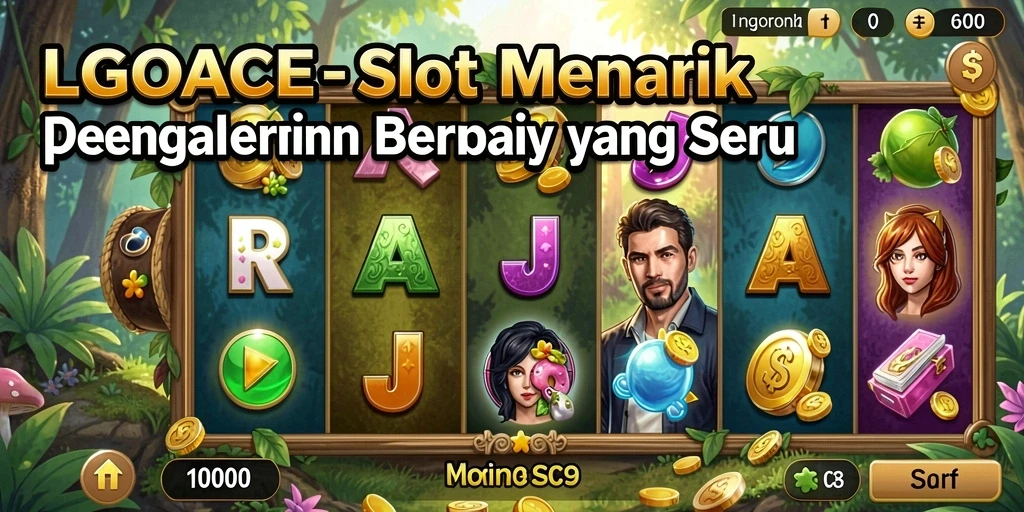 Gameplay LGOACE yang mendebarkan dengan tema slot yang menarik.