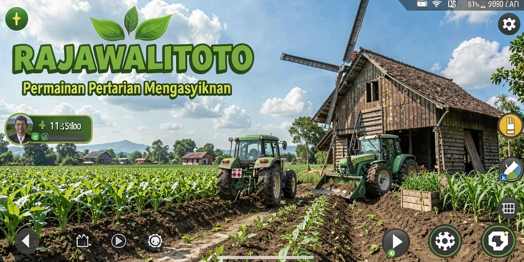 Tampilan gameplay menarik di <strong>RAJAWALITOTO</strong> saat bertani di lahan subur.