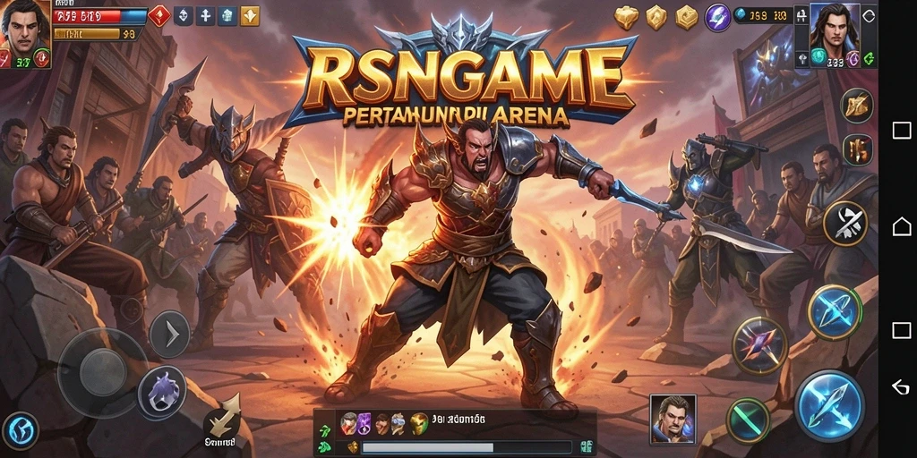 Menampilkan aksi bertarung epik dari RSNGAME.