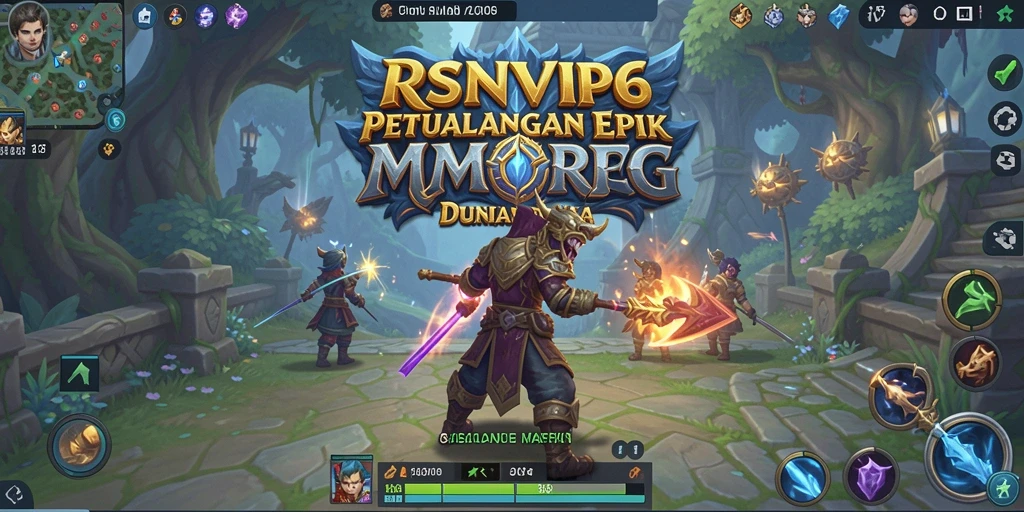 Screenshot RSNVIP6 menampilkan aksi seru dalam pertempuran MMORPG.