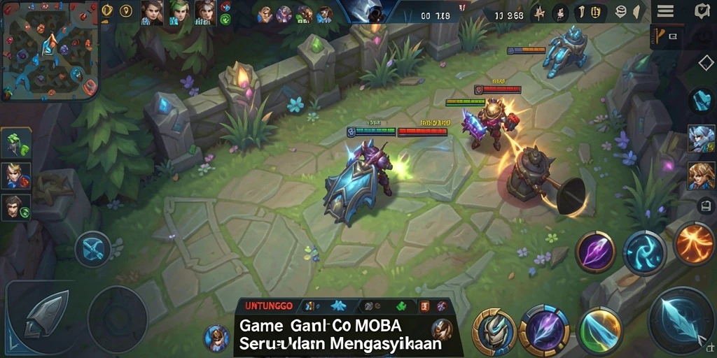 Tampilan gameplay seru dan strategis dalam UNTUNGGO.