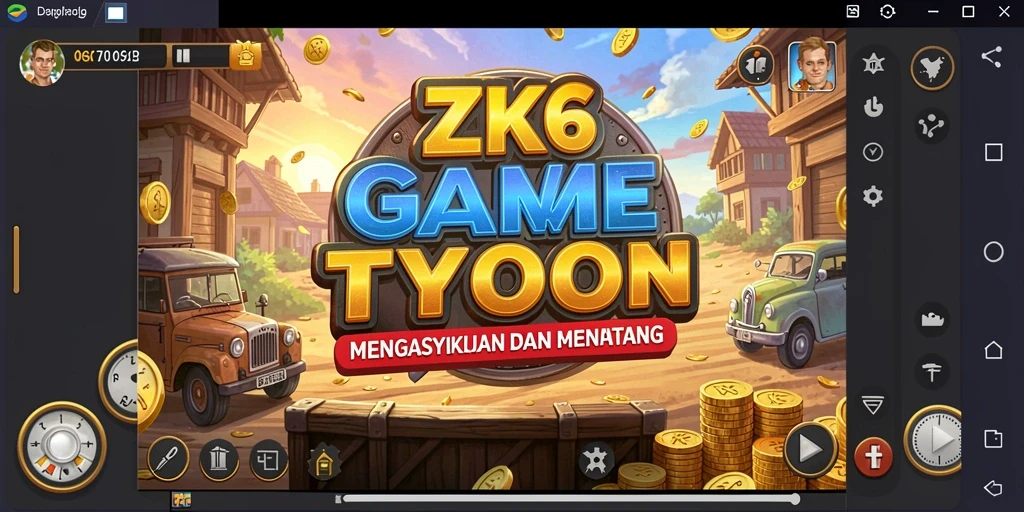 Tampilan gameplay ZK6 yang menantang dan menarik dalam dunia Tycoon.